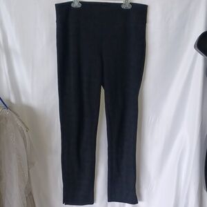 ZAC and Rachel plaid knit leggings black and gray. M